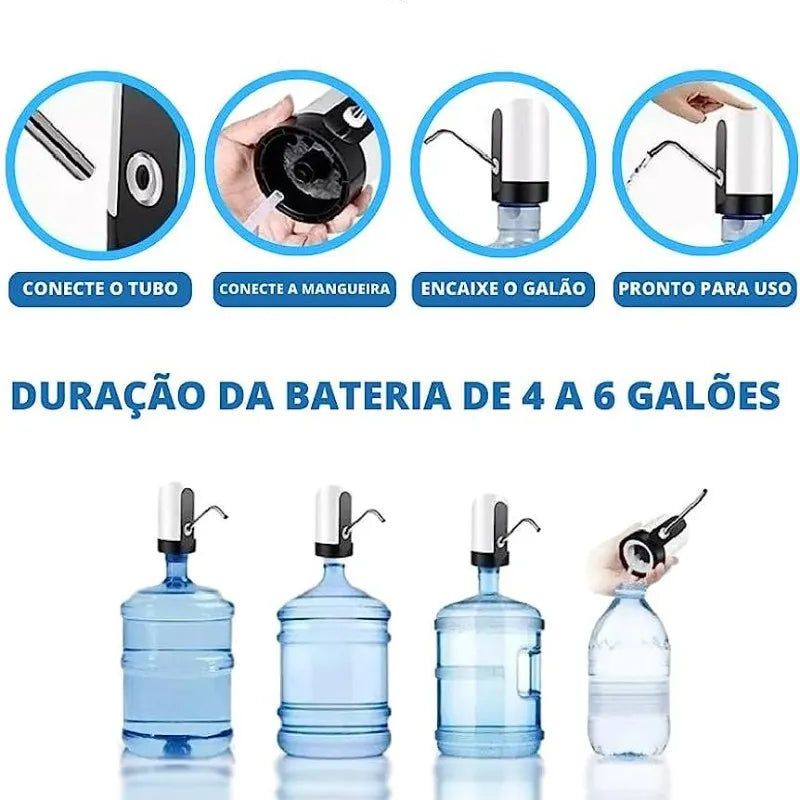 Bebedouro Elétrico Para Garrafão Com Carregador